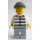 LEGO Prisoner 50380 met Standaard Grijns en Gebreid Pet minifiguur