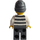 LEGO Prisonnier 86753 avec Barbe et Beanie Minifigurine