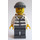LEGO Prisoner 86753 with Scarred Face, Knitted Cap and Backpack Minifigure