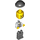 LEGO Prisoner Number 50380 mit Gold Zahn, Schwarz Deckel und Dark Stone Grey Beine Minifigur