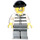 LEGO Prisoner Number 50380 with Gold Tooth, Black Cap and Dark Stone Grey Legs Minifigure