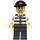 LEGO Prisoner Number 50380 avec Gold Dent, Noir Casquette et Dark Stone Grey Jambes Figurine
