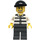 LEGO Gefangene(r) Number 50380 mit Gold Zahn, Schwarz Kappe und Dark Stone Grey Beine Minifigur