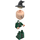 LEGO Professor Minerva McGonagall with Black Bent Hat and Printed Skirt Minifigure