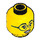 LEGO Programmer Minifigure Head (Recessed Solid Stud) (3626 / 61964)