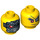 LEGO Psyclone mit Parachute Rucksack und Attachments Minifigure Kopf (Einbau-Vollbolzen) (3626 / 18299)