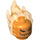 LEGO Kürbis Kopf mit Transparent Orange Flaming Haar  (26990 / 34000)