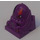 LEGO Purple Brick 2 x 2 with Scratch Racers Figure (30598)