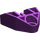 LEGO Purple Connector Block 3 x 3 Triangular with Crossaxle (32175)