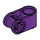 LEGO Morado Cruz Bloque 90° 1 x 2 (Eje/Pin) (6536 / 40146)