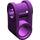 LEGO Purple Cross Block 90° 1 x 2 (Axle/Pin) (6536 / 40146)