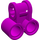 LEGO Purple Cross Block with Two Pinholes (32291 / 42163)