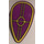 LEGO Purple Long Minifigure Shield with Gungan Patrol Pattern (2586)