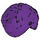 LEGO Purple Minifig Headdress Turban with Hole (40235)