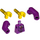 LEGO Purple Quirrell Torso with Purple Arms and Yellow Hands (973 / 73403)