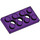 LEGO Purple Technic Plate 2 x 4 with Holes (3709)