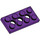 LEGO Violet Technic assiette 2 x 4 avec des trous (3709)