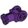 LEGO Purple Technic Through Axle Connector with Bushing (32039 / 42135)