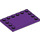 LEGO Purple Tile 4 x 6 with Studs on 3 Edges (6180)