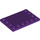 LEGO Purple Tile 4 x 6 with Studs on 3 Edges (6180)