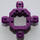 LEGO Violet Znap 4 way Connecteur (32211)