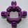 LEGO Purple Znap 4 way connector (32211)