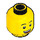 LEGO Queasy Man Minifigure Head with Smile (Recessed Solid Stud) (17956 / 23102)