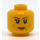 LEGO Queen Halbert (70325) Minifigur Hode (Forsenket solid knott) (3626 / 25586)