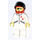 LEGO Race Car Driver with 2 Stars on Shirt Minifigure