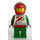 LEGO Race Car Driver with raised smile and brown dimple Minifigure