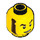 LEGO Race Car Guy Minifigure Head (Recessed Solid Stud) (3626 / 38205)