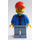 LEGO Race Marshall mit Grau Bart und Rot Kappe Minifigur