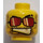 LEGO Racers Head (Recessed Solid Stud) (3626 / 90473)