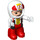 LEGO Racing Driver with Red and Yellow Overalls, Helmet, No. 12 Duplo Figure