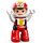 LEGO Racing Driver avec rouge et Jaune Overalls, Casque, No. 12 Duplo Figure