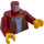 LEGO Rafter dans Dark rouge Jacket Minifig Torse (973 / 76382)