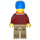 LEGO Rafter in Dark Rood Jacket minifiguur