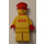 LEGO Railway Employee Lego Loco 1, Rood Plastic Cape minifiguur