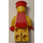 LEGO Railway Employee Lego Loco 1, Rot Plastik Umhang Minifigur