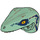 LEGO Raptor Dinosaur Head with Dark Blue and Dark Tan (38412 / 98065)