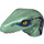 LEGO Raptor Dinosaur Head with Dark Blue and Dark Tan (38412 / 98065)