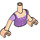 LEGO Rapunzel Torso, met Pink Lacing en Noose Patroon (92456)