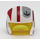 LEGO Rebel Pilot Helmet with Transparent Yellow Visor and Dark Red and Black Decoration (23741 / 35988)