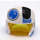 LEGO Rebel Pilot Helmet with Transparent Yellow Visor with Blue Markings (24921 / 35979)