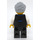 LEGO Receptionist avec Noir Waistcoat et Bleu Tie Figurine