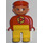 LEGO Recycling Worker Duplo-figuur met neerwaartse neus