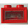 LEGO Red 4.5V Light Brick with Clear Lens 2 Plug Holes