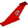 LEGO Red Aircraft Tail 12 x 2 x 5 with Fire Logo (18988 / 105765)