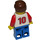 LEGO Czerwony I Niebieski Team Player z Number 10 Minifigurka