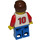LEGO Red and Blue Team Player with Number 10 Minifigure